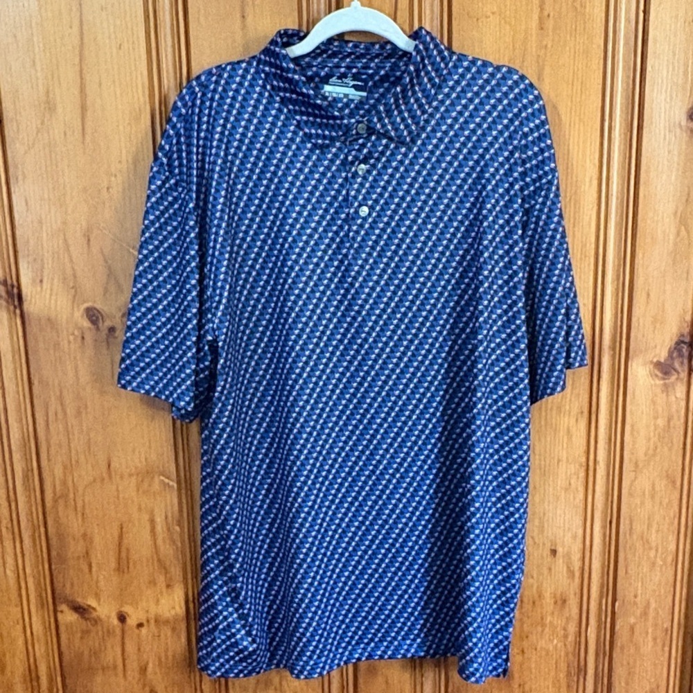 NWT | Hogan Navy and White Polo Shirt - Size XL